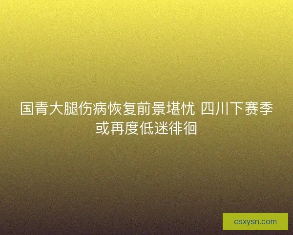 国青大腿伤病恢复前景堪忧 四川下赛季或再度低迷徘徊